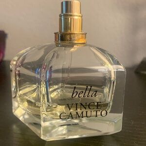 USED Vince Camuto Bella Perfume - Gold and Clear